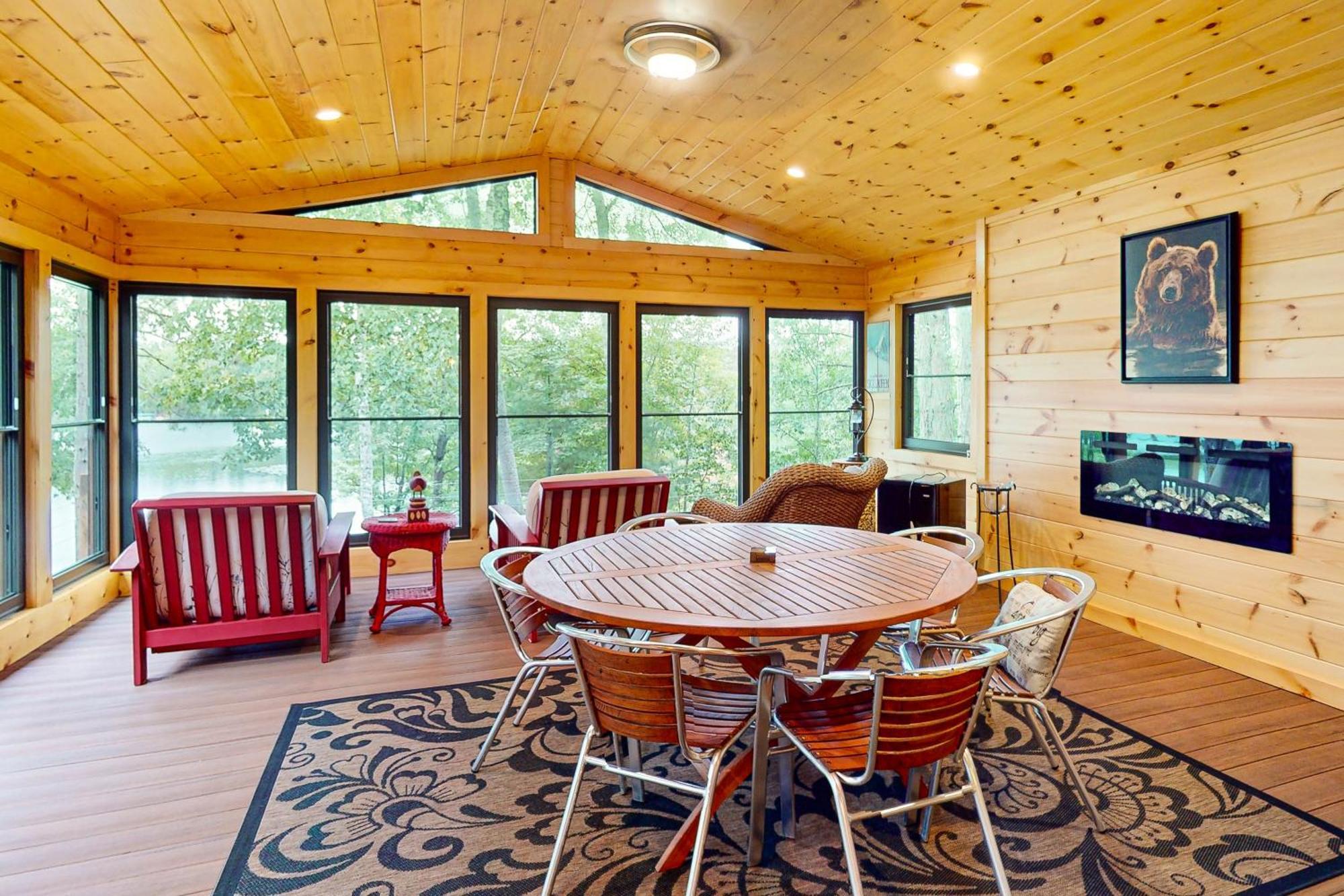 The Lodge On Booth Lake - 2 Bed 2 Bath Vacation Home In Minocqua Lac Du Flambeau ภายนอก รูปภาพ
