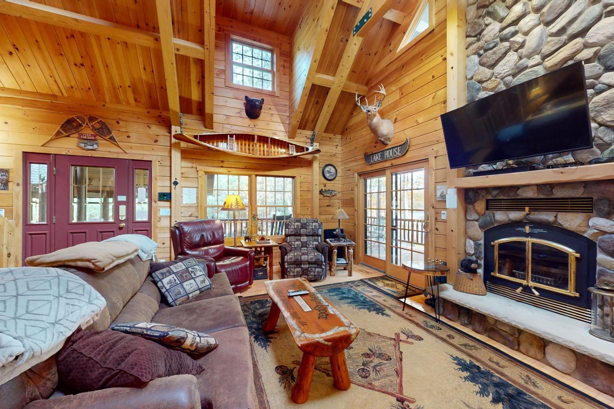 The Lodge On Booth Lake - 2 Bed 2 Bath Vacation Home In Minocqua Lac Du Flambeau ภายนอก รูปภาพ
